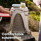 Hydro Flask Carryout Cooler Backpack - Insulated Portable Soft Cooler - 20 L Capacity in Shale Gray
