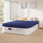 YITAHOME Queen Size Air Mattress with Fitted Sheet, Elevated Inflatable Bed with High-Speed Pump, Carry Bag and Repair Tools for Home, Travel, and Camping - 80''L x 60''W x 18''H