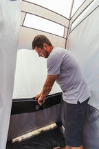 Bushnell Shower Tent with Instant Setup Technology | Shield Series 2 Room Shower Tent for Family Camping, Hunting, Hiking | Solar Water Reservoir Included