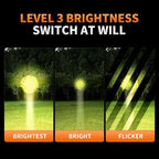 Coon Hunting Lights,High Power LED Headlamp Spotlight,Waterproof Super Bright Rechargeable Headlight with Motion Sensor