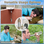 Miniwell L630 Portable Water Filter with Upgraded Vacuum Packaging - 25 Year Storage, Long Lasting and Versatile Usage Options, Single