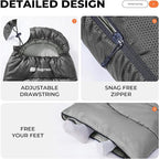 Sleeping Bag for Adults Warm Weather, Compact Lightweight Backpacking Sleeping Bag with Compression Sack, Camping Essentials Gear for Hiking Travel Climbing Outdoor & Indoor Use