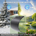 200W Flexible Solar Panel for RV Boat,12V/24V Monocrystalline Ultra-Flexible Bendable Mono Off-Grid Charger for Marine RV Cabin Van Car Boat Curve Surfaces （2 * 100w）