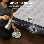 InnoTruth Queen Camping Air Mattress with Built-in Pump, Inflatable Blow up Mattress for Home & Guests, Family Choice Award Winner, 13" Raised Colchones Inflables Air Bed, Ideal for Travel & Outdoor