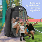 Sports Pod, Kilindeer Pop Up Weather Tent for 1 Person – Portable All-Weather Shelter with Clear TPU Panels, Instant Setup for Outdoor Events, Camping, Hiking, Wind & Rain Protection
