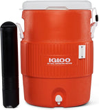 IGLOO Drinks Container 10-37.9 Litres - Drinks Canister, Water Dispenser with Cup Holder, Cup Dispenser for Sports, Work and Leisure