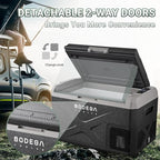BODEGACOOLER 12 Volt Car Refrigerator, Electric Cooler Portable Freezer APP Control, 32Quart(30L) RV Car Fridge-4℉-68℉, 12/24V DC100-240 Volt AC for Outdoor Camping Travel Vehicles Home Use, Black