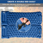 HiiPeak Camping Sleeping Pad, Ultralight Camping Mat with Pillow, Built-in Foot Pump Inflatable Sleeping Pads Compact for Camping Backpacking Hiking Traveling Tent
