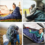 AGEMORE Cotton Flannel Sleeping Bag for Adults, Lightweight XXL Cotton Sleeping Bag for Camping Backpacking or Hiking, Water Resistant 3-4 Season Sleeping bag for Warm & Cool Weather
