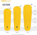 Sea to Summit Ultralight Backpacking Air Mattress, Large (78 x 25 x 2 inches)