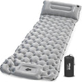HiiPeak Camping Sleeping Pad, Ultralight Camping Mat with Pillow, Built-in Foot Pump Inflatable Sleeping Pads Compact for Camping Backpacking Hiking Traveling Tent