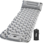 HiiPeak Camping Sleeping Pad, Ultralight Camping Mat with Pillow, Built-in Foot Pump Inflatable Sleeping Pads Compact for Camping Backpacking Hiking Traveling Tent