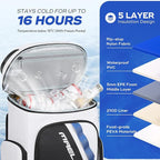 Maelstrom Backpack Cooler,36 Can Cooler Backpack,Soft Cooler Bag Insulated Leakproof,Lightweight Ice Chest Backpack,Travel Cooler Lunch Backpack for Camping,Hiking,Beach