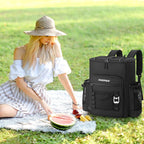 Large 52cans Waterproof Insulated Cooler Backpack for Men & Women, Leak Proof Backpack Cooler, Soft, 8Gal