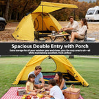 GEERTOP 4 Person 4 Season Tent for Camping Waterproof Double Layer Easy Set Up Family Tent for Camping Hiking Backpacking Outdoor Travel