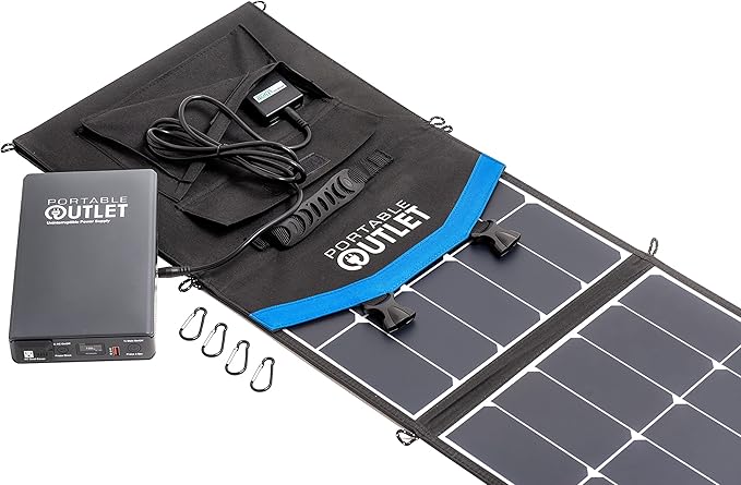 18V 60W Solar Panel Charger for 160UPS CPAP Battery, Cell Phones, Laptops & Other USB Electronic Devices