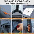 Inflatable Tents for Camping,Easy Blow Up Tent with Hand Pump,4 Seasons Waterproof Air Inflatable Camping Tent House for Family Weekend Camping