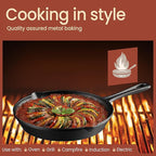 Bakken 10" Cast Iron Skillets, Pre-Seasoned Frying Pan with Even Heat Retention Cooking, Versatile for Stove, Oven, Grill & Campfire, Easy-Grip Handles, Hand Wash Only, 4.41 lbs