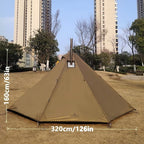 Longeek 2-4 Person Camping Tent 4 Seasons Backpacking Ultralight Easy Up Hot Teepee