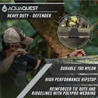 AquaQuest Safari Tarp – Lightweight Waterproof (5,000mm) Seam-Taped Ripstop Rain Fly for Backpacking, Thru-Hiking & Hammock Camping