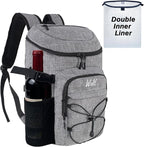 WOLT Cooler Backpack,24 Cans Insulated Backpack Cooler Leakproof,Lightweight Soft Cooler Bag,Camping Cooler,Large Capacity Beach Cooler,Waterproof Travel Cooler Lunch Backpack for Hiking