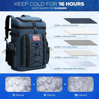 Maelstrom Backpack Cooler,Soft Lightweight Leakproof Cooler Backpack,Men Women 35/50 Can Insulated Cooler Bag,Keeps Hot/Cold for Up to 16 Hours,Perfect for Camping, Beach