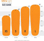 Sea to Summit Ultralight Insulated Backpacking Sleeping Pad, Large (78 x 25 x 2 inches)