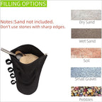 140 LBS Zipper Top Sand Bags for Canopy Legs (Without Sand) Sand Bags for Weight - Sandbags for Gazebo Legs, Pop Up Canopy Tent Weights - Canopy Weight Bags, Set of 4