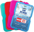 GURIN Reusable Ice Packs for Lunch Box/Coolers, Bag, or Backpack Coolers - Cold Up to 8-12 Hours Long Lasting for Camping Picnic, Outdoor Activities, Food Delivery