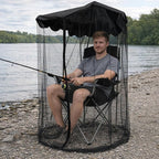 1 Pcs Canopy Chair Mosquito Net, Mosquito Mesh Chair Net with Waterproof Roof and Zipper Opening,Mosquito Net Chairs Cover for Outdoor Hiking Hunting Fishing Camping, Excluding Chairs