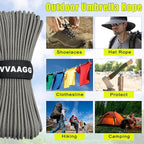 VVAAGG 1000 Paracord Rope 100FT Utility Parachute Cord 4mm 12 Strand Nylon Camping Rope, Tent Rope, Clothsline Rope