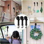 Maitys Heavy Duty Suction Cups with Hooks Tie Down Strong Suction Cup Anchor Car Camping Accessories Vacuum Outdoor Hanging Hooks for Car Boat Awning Camping Tent Trap
