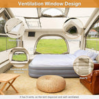 Inflatable Tents for Camping - Easy Blow Up Glamping Tent with Hand Pump, Waterproof PVC Air Inflatable Tent House for Family Weekend Camping