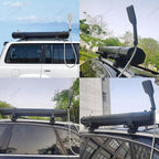 Pressurized Water Tank for Camping Shower, Solar Shower Roof Rack Mount Road Shower with Water Pipe & Shower Headt, Portable Camping Shower for Vehicle Truck SUV Sedan RV,30L/7.93gal
