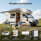 Power Queen 3 Pack Mini LiFePO4 Lithium Battery, 12V 100Ah Battery with Built-in 100A BMS, 1280Wh Energy, Up to 15000 Cycles, 10-Year Lifespan for Home Solar Energy System, RV, Camping