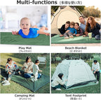 Azarxis Waterproof Camping Tent Tarp Hammock Rain Fly Footprint Ground Cloth Shelter Sunshade Beach Picnic Blanket Mat for Outdoor Camping Park Lawn
