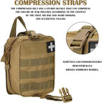 first aid kit bag empty Molle ifak pouch emt tactical medical pouch med rip away belt pouch small rescue tool pouches (TAN)