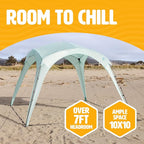 Pop ’N Go® Beach Canopy – Windproof, Beach Tent with Quick Setup, UV Shade, Lightweight & Portable Design – Perfect for Beach Days, Outdoor Play, Camping & Family Adventures (Blue)