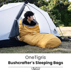 OneTigris Bushcrafter’s Sleeping Bags, Mummy Sleeping Bag for Camping Hiking Backpacking, Survival Gear