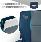 Timber Ridge Oversized Folding Camping Chair for Adults, Support 550 LBS Heavy Duty Chairs with Cup Holder Side Pocket for Camping, Lawn, Picnic, 2 Pack(Navy)