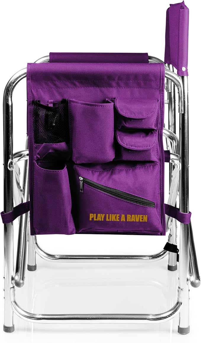 Picnic TIME NFL Unisex-Adult NFL Sports Chair with Side Table, Beach Chair, Camp Chair for Adults