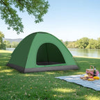 Outvita Camping Dome Tent, 1-4 Person Waterproof Windproof Easy Setup Spacious Family Tents with Carry Bag & Rain Fly for Hiking Backpacking Traveling Glamping Beach