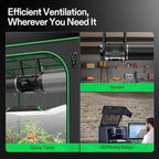 VIVOSUN Smart Air Filtration G8 Kit 8", AeroZesh G8 Inline Duct Fan with E12 Speed Controller, Carbon Filter & 25' Ducting, Cooling & Ventilation System for Grow Tents, Indoor Gardening, Hydroponics
