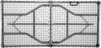 Stansport Folding Camp Table, White, 59.8" L x 29.1" W x 29.1" H