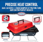 Kingsford Tabletop Charcoal Grill, Portable, Compact Grilling and BBQ, 17" Rectangular, 170 Sq In Cooking Surface