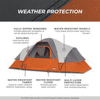 CORE Tent for Family Camping, Hiking and Backpacking | 3 Person / 4 Person / 6 Person / 9 Person Person Dome Camp Tents with Included Tent Gear Loft for Outdoor Accessories
