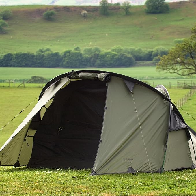 Snugpak Scorpion 3 IX WGTE Three-Person Tent - Camping Tent with Fly-First Pitch, 5000mm Hydrostatic Head, No-See-Um Mesh, Lightweight Aluminum Poles - Weatherproof Tent with Spacious Interior