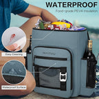 Large 52cans Waterproof Insulated Cooler Backpack for Men & Women, Leak Proof Backpack Cooler, Soft, 8Gal