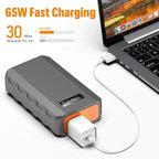 SinKeu 23,400mAh/86.58Wh Portable Laptop Phone Charger with AC DC USB Outlets, 65W Portable Power Bank External Battery Pack for Home Backup Travel Outdoor Emergency