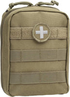 Orca Tactical First Aid Molle Pouch - Heavy Duty IFAK Pouch - Empty Medical Pouch Ideal for Military Use EMTs Law Enforcement Camping and Hiking - Med Pouch for Optimal Organization
